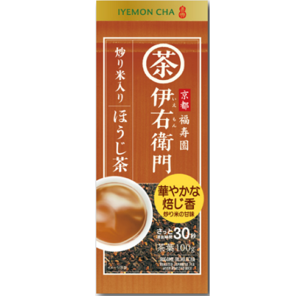 伊右衛門 炒り米入りほうじ茶 100g袋