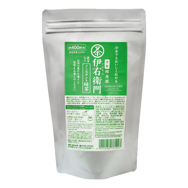 伊右衛門 抹茶入りインスタント緑茶 200g袋