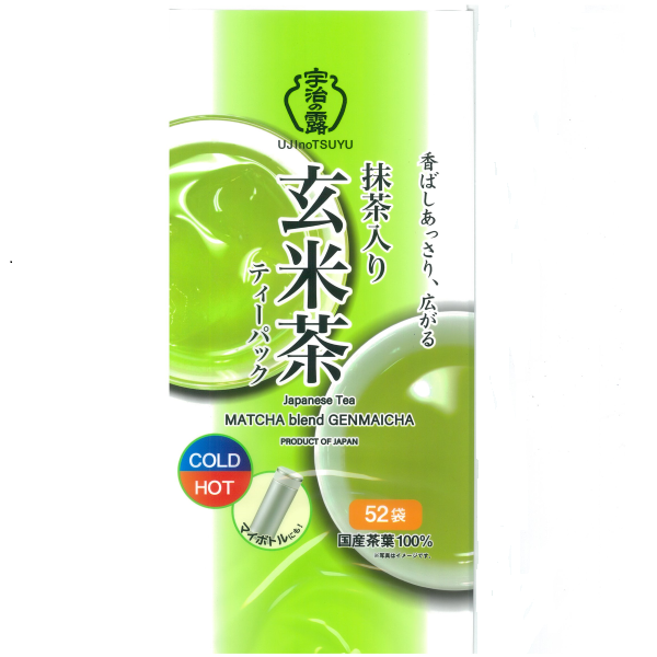 宇治の露 抹茶入り玄米茶ティーパック 52p - ｜宇治の露製茶株式会社